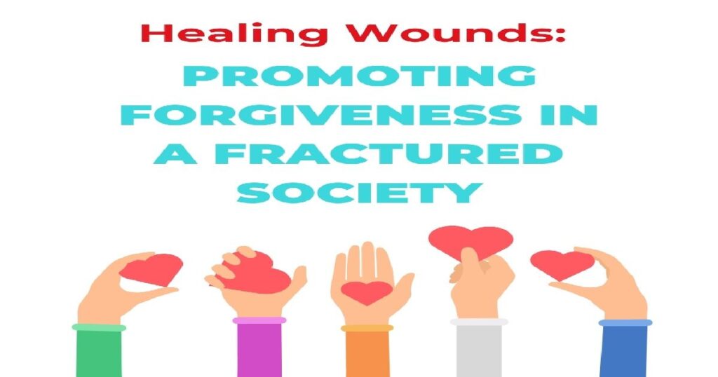Promoting Forgiveness, healing wounds. @Let'shealeachother 